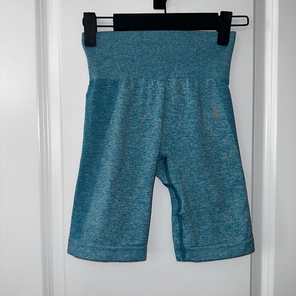 133. Gymshark Seamless Training Shorts XS - Blue Marl.